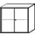 Kantoorkast 770x800x430mm romp onyxgrijs front beuken 2deuren