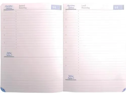 Schoolagenda, 2-Talig, Eeuwigdurend