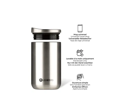 Thermosbeker Les Artistes Paris reisbeker 350ml Stainless steel