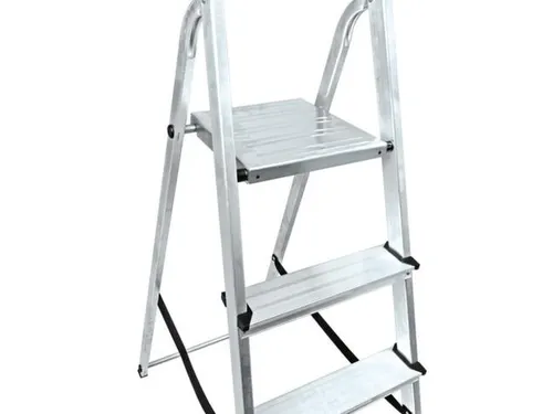 aluminium trapladder,eenzijdig,4treden,Stand H 0,78m,balk L 1,48m