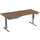 In hoogte verstelbaar bureau in vrije vorm,HxBxD 730-1230x1800x1000mm