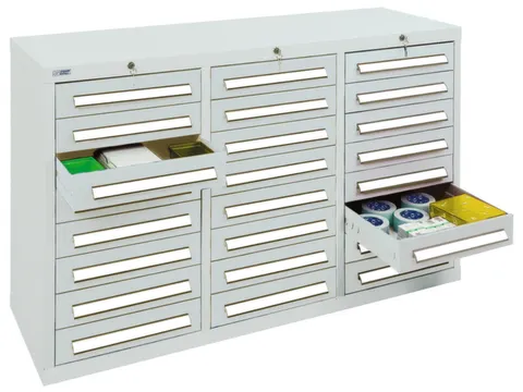 ladekast HxBxD 900x1490x500mm 24laden vergrendeling RAL7035