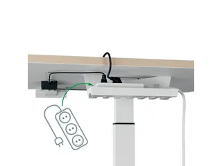 Zit-Sta bureau 80x60cm Leitz Ergo elektrisch klein - 4
