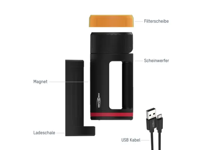 projecteur portatif boîtier ABS 1 DEL 105-420lumen Aimant