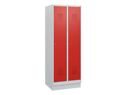 schoollocker,HxBxD 1630x600x500mm,2vak,vak B 300mm,cil.-slot,sokkel