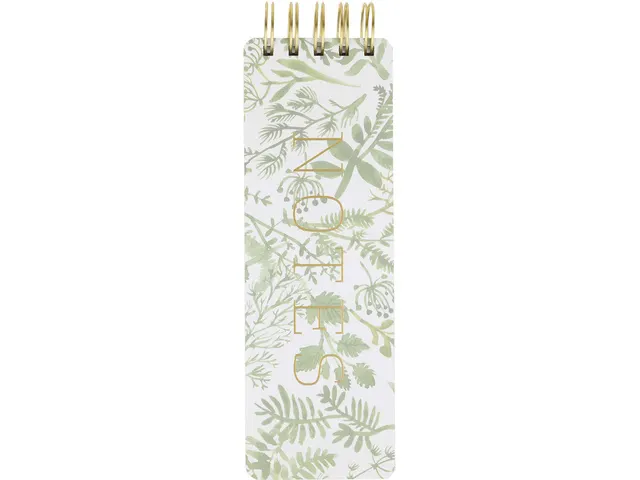 Bloc-notes Èccolo spirale Botanical ligne env.8x23cm 100g 150 pages