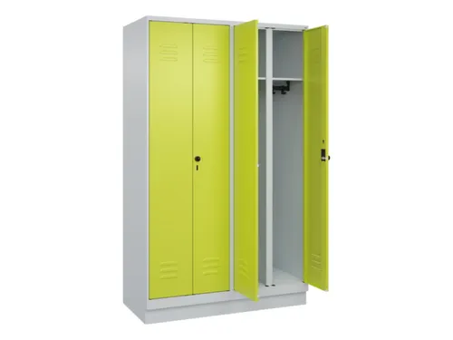 locker voor scheiding van kleding,HxBxD 1950x1200x500mm,4vak