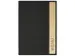 Porte-menu Sigel A4 gris foncé avec insert bambou pour 8 feuilles