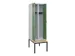 locker met bank,voor scheiding van kleding,HxBxD 2120x600x815mm,2vak