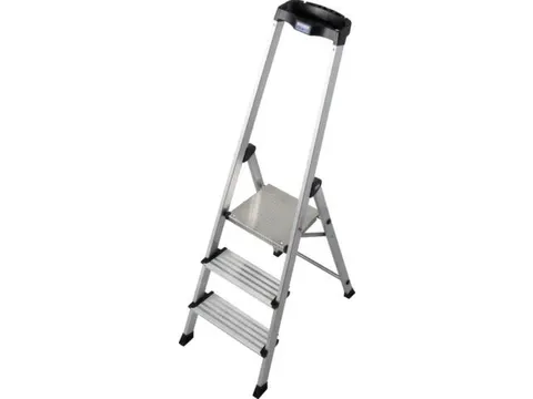 trapladder,eenzijdig,3trede(n),balk L 1,55m,aluminium