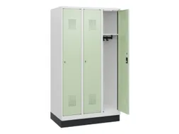 schoollocker,HxBxD 1630x900x500mm,3vak,vak B 300mm,cil.-slot,sokkel