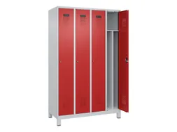 locker voor scheiding van kleding,HxBxD 1950x1200x500mm,4vak