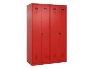 locker voor scheiding van kleding,HxBxD 1850x1200x500mm,4vak - 2