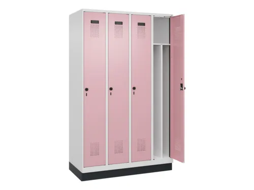 locker voor scheiding van kleding,HxBxD 1950x1200x500mm,4vak
