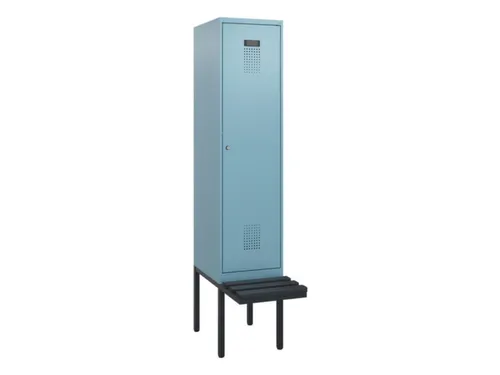 locker met bank,HxBxD 1950x400x815mm,1vak,vak B 400mm,cilinderslot