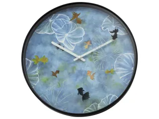 Wandklok Nextime dia 30cm blauw kunststof Pond - 2