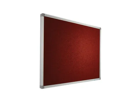 Prikbord 120x240cm Oranjerood Accent Softline Profiel 16mm