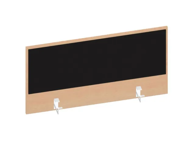 baliepaneel,v. bureau,aanbouw achter,B 1000mm,NE-esdoorn,BN8033-zwart