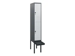 Dubbeldekse dekenkist,HxBxD 1950x300x815mm,1x2vak.,vak B 300mm - 1