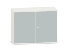 kantoorkast,HxBxD 770x1000x430mm,decor romp wit,decor front lichtgrijs