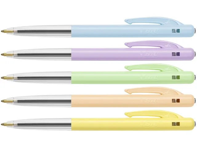 Stylo bille BIC M10 Colors Pastel Edition Limitée Medium assorti