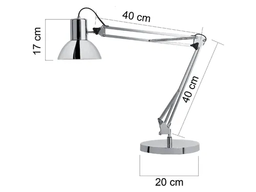 Bureaulamp Unilux Success led chroom