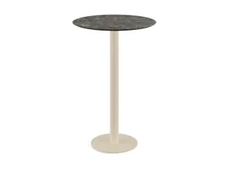 statafel,HxØ 1090x700mm,rond,schotelvoet zandkleuren - 1