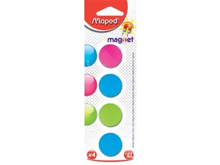 Maped Kleurmagneten op Blister Diameter 27mm Assorti 4 stuks - 1