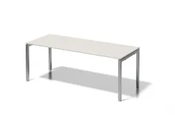 In hoogte verstelbaar bureau,HxBxD 650-850x2000x800mm,blad grijswit
