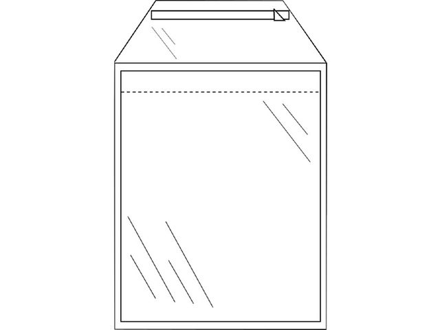 Envelop Cleverpack Akte A4 220x300mm Transparant Zelfklevend | CleverpackShop.be