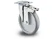 Roulette Pivotante Avec Frein Force 100 Kg Pneumatique Thermopl.