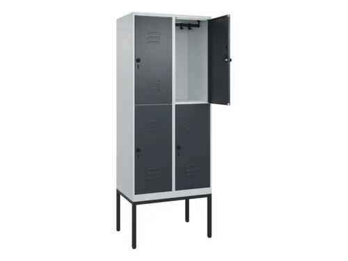 dubbeldekse locker,HxBxD 2120x800x500mm,2x2vak.,vak B 400mm