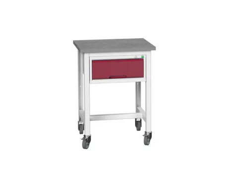 werkbank,verrijdbaar,HxBxD 930x700x600mm,linoleumblad