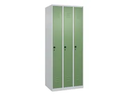 locker,HxBxD 1850x750x500mm,3vak,vak B 250mm,draaigrendel