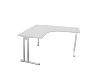 bureau in vrije vorm,HxBxD 740x1400x1400mm,vrije vorm,MP-lichtgrijs - 1