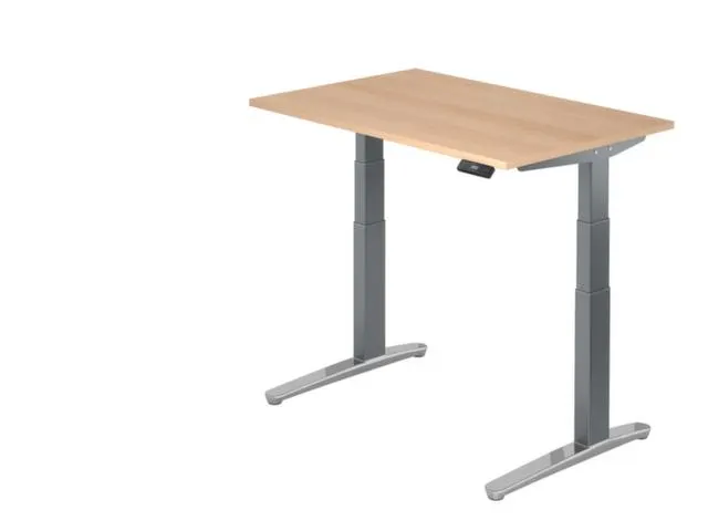 Elektrisch in hgte vst. zit-sta-bureau,HxBxD 650-1290x1200x800mm