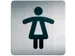 Infobord pictogram Durable 4956 vierkant wc dames 150mm