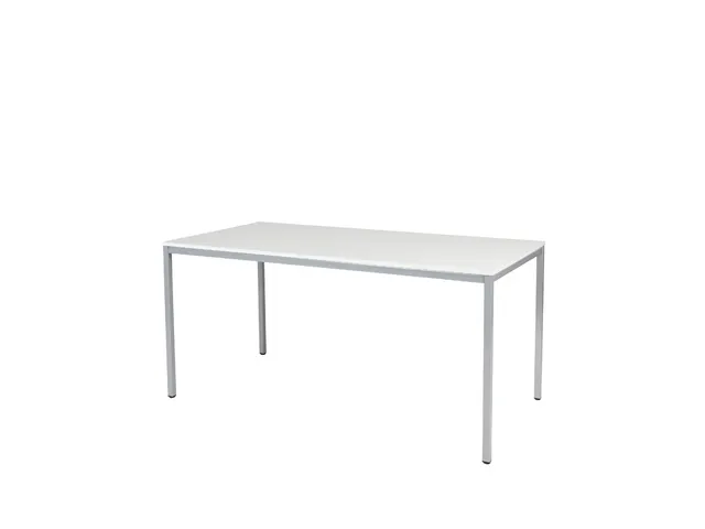 Domino Basic Tafel Vaste Hoogte 1600x800mm Wit 25mm Alu 4-Poot