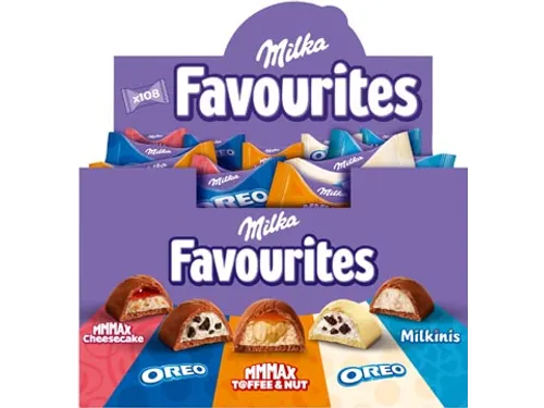 Milka Favourites Mix doos 1kg 108 Stuks