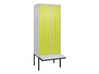Z-garderobekast,HxBxD 2120x800x815mm,4vak,vak B 400mm,cil.-slot - 1