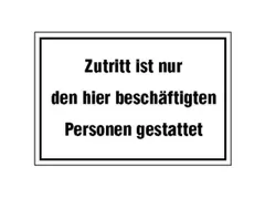 Aanwijzingsbord,Alleen Toegang Voor Personeel,Aluminium Gemerkt
