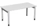 In hoogte verstelbaar bureau,HxBxD 680-820x1600x800mm,blad lichtgrijs