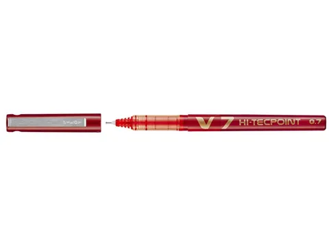Rollerpen Pilot Hi-Tecpoint V7 0.7mm Medium punt Rood
