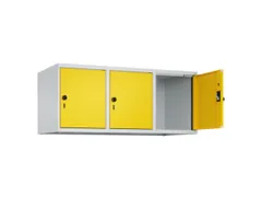 opzetkast,v. locker,3vak.,vak B 400mm,HxBxD 500x1200x500mm