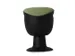 Tabouret Inclinable Ergonomique Assise Tissu Vert Cadre plastique Noir