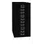 kantoor-ladekast HxBxD 590x278x380mm 10 laden romp + front zwart staal