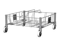 Slim Jim dubbele RVS dolly, Rubbermaid