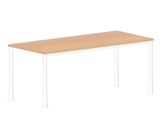 in hoogte verstelbaar bureau 720-840x1800x800mm hout NE-esdoorn