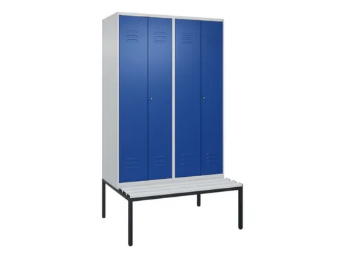 locker voor scheiding van kleding,HxBxD 2120x1200x815mm,4vak