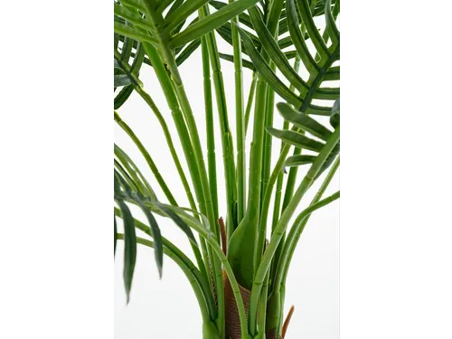 Kunstplant Mica Areca palm in pot groen 120x140cm
